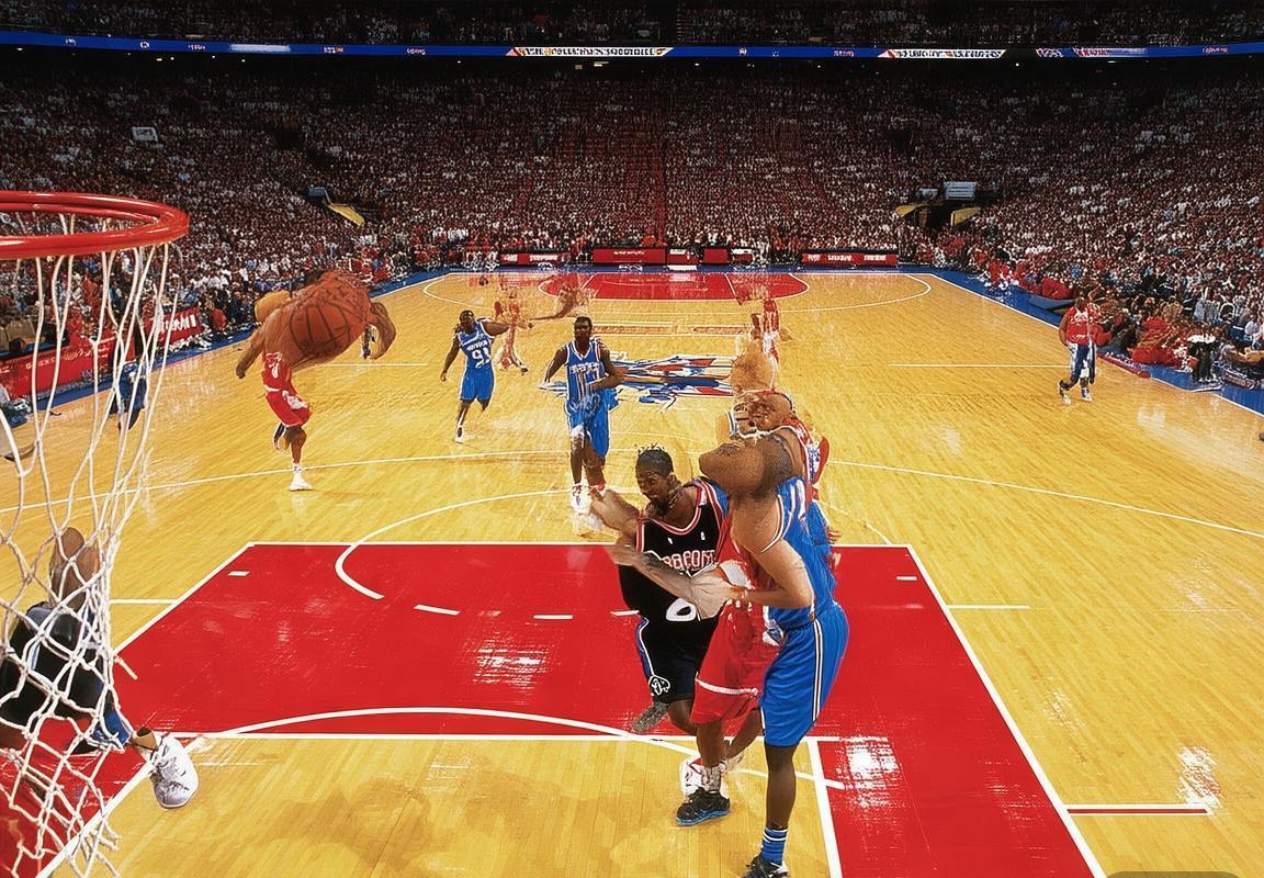 2003年NBA经典对决：姚麦VS奥尼尔霍华德火花碰撞